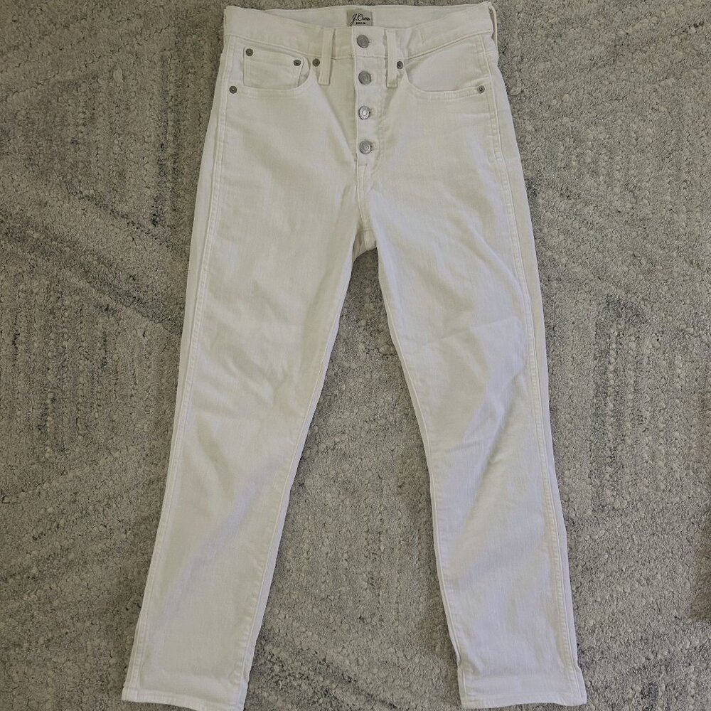 JCrew Size 27 (US4) White Vintage Straight Jeans